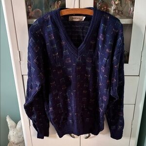 Jantzen Vintage Men's Blue Sweater sz M euc